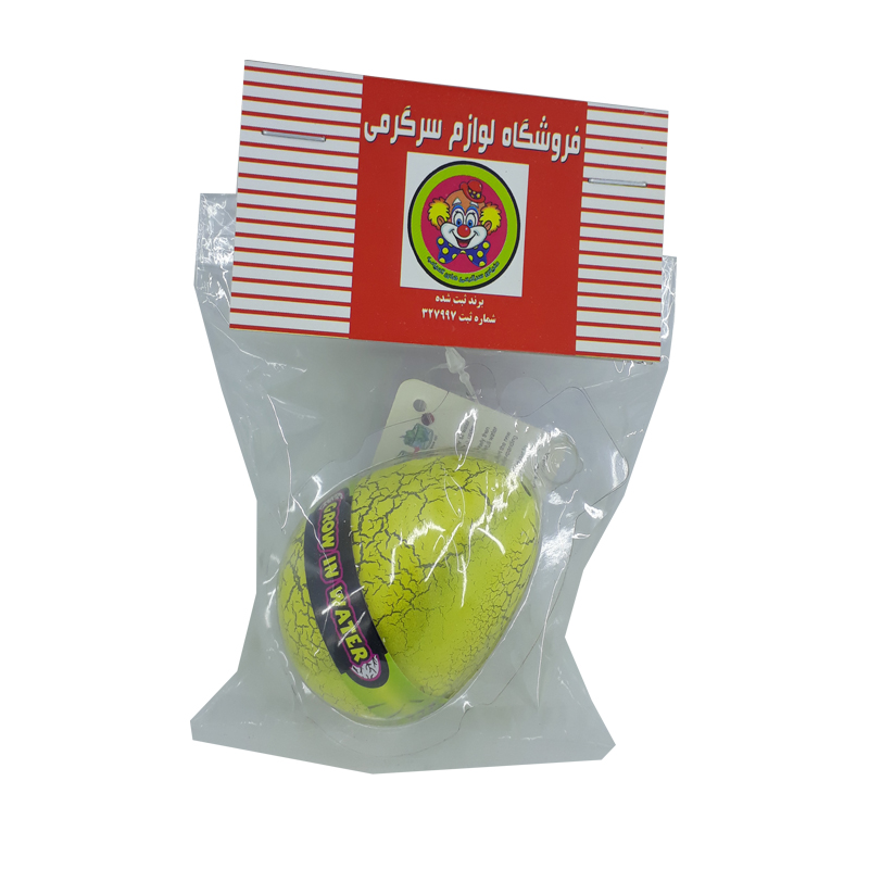 ابزار شوخی دنیای سرگرمی های کمیاب طرح تخم دایناسور جادویی مدل growing pet