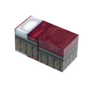 اسباب بازی زینتی برانت مدل بلوک مغناطیسی ماینکرافت طرح تخت بسته دو عددی