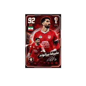 اسباب بازی زینتی فیفا کارت مدل علیرضا بیرانوند کد 39