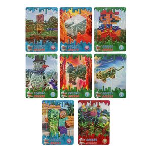 اسباب بازی شانسی مدل کارت بازی طرح ماین کرفت کد minecraft 01 مجموعه 8 عددی