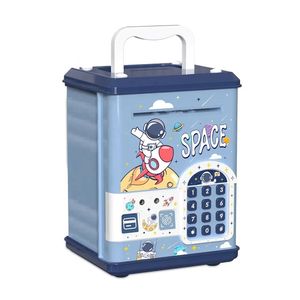 اسباب بازی مدل قلک رمز دار گاوصندوقی طرح فضا نورد اثر انگشتی کد safe.box trb