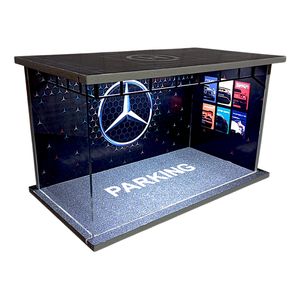 اسباب بازی مدل پارکینگ ماشین و اکشن فیگور طرح مرسدس بنز کد 1