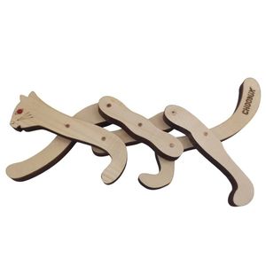 اسباب بازی چوبی مدل گربه قیچی مونتاژپذیر ggm 01