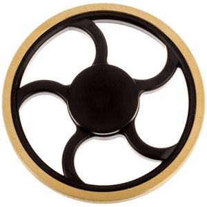 اسپینر دستی موتی مدل zigzag gold black