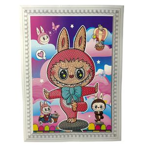 بازی آموزشی مدل ساخت تابلو نقاشی الماسی طرح لبوبو کد labubu 2