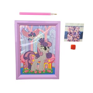 بازی آموزشی مدل ساخت تابلو نقاشی الماسی طرح پونی کد a168 c 4