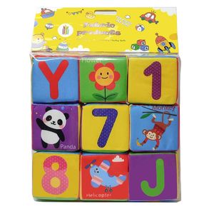 بازی آموزشی مدل مکعب ابری حروف و اعداد انگلیسی بسته 9 عددی