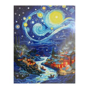 بازی آموزشی مدل نقاشی الماسی طرح شب پر ستاره ونگوک کد 990