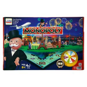 بازی فکری فکرآوران مدل monopoly آموزشی اقتصادی با قابلیت بازی 2 تا 4 نفر مناسب بالای 8 سال شامل کارت مهره و چرخانه افزایش قدرت فکر آموزش سرمایه‌گذاری ریسک و ارزش پول