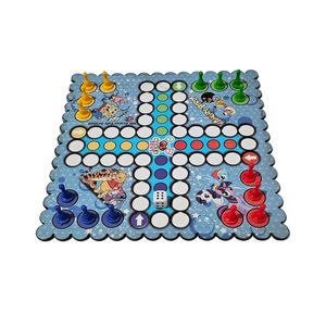 بازی فکری منچ و مارپله مدل چوبی طرح کارتونی کد 3020