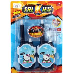 بیسیم اسباب بازی تاکیز مدل blue hello kitty بسته 2 عددی