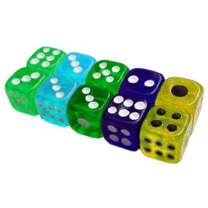 تاس بازی مدل شفاف کد rndmdice 027 بسته 10 عددی