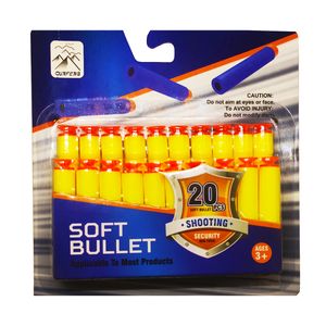 تیر فومی تفنگ مدل soft bullet مجموعه 20 عددی