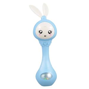 جغجغه ناب سل مدل دستی دندان گیر چراغدار موزیکال خرگوش بامزه  کد funny rabbit teething hand rattle