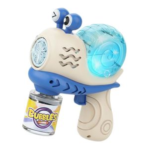 حباب ساز مدل تفنگی موزیکال چراغدار شارژی طرح حلزونی کد snail gun trb
