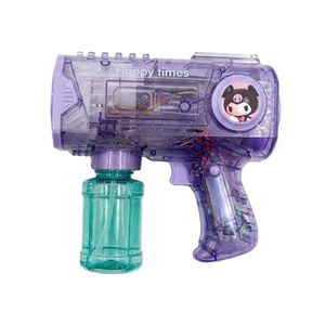 حباب ساز مدل تفنگی چراغدار شارژی طرح کرومی و دوستان کد kuromi.gun trb