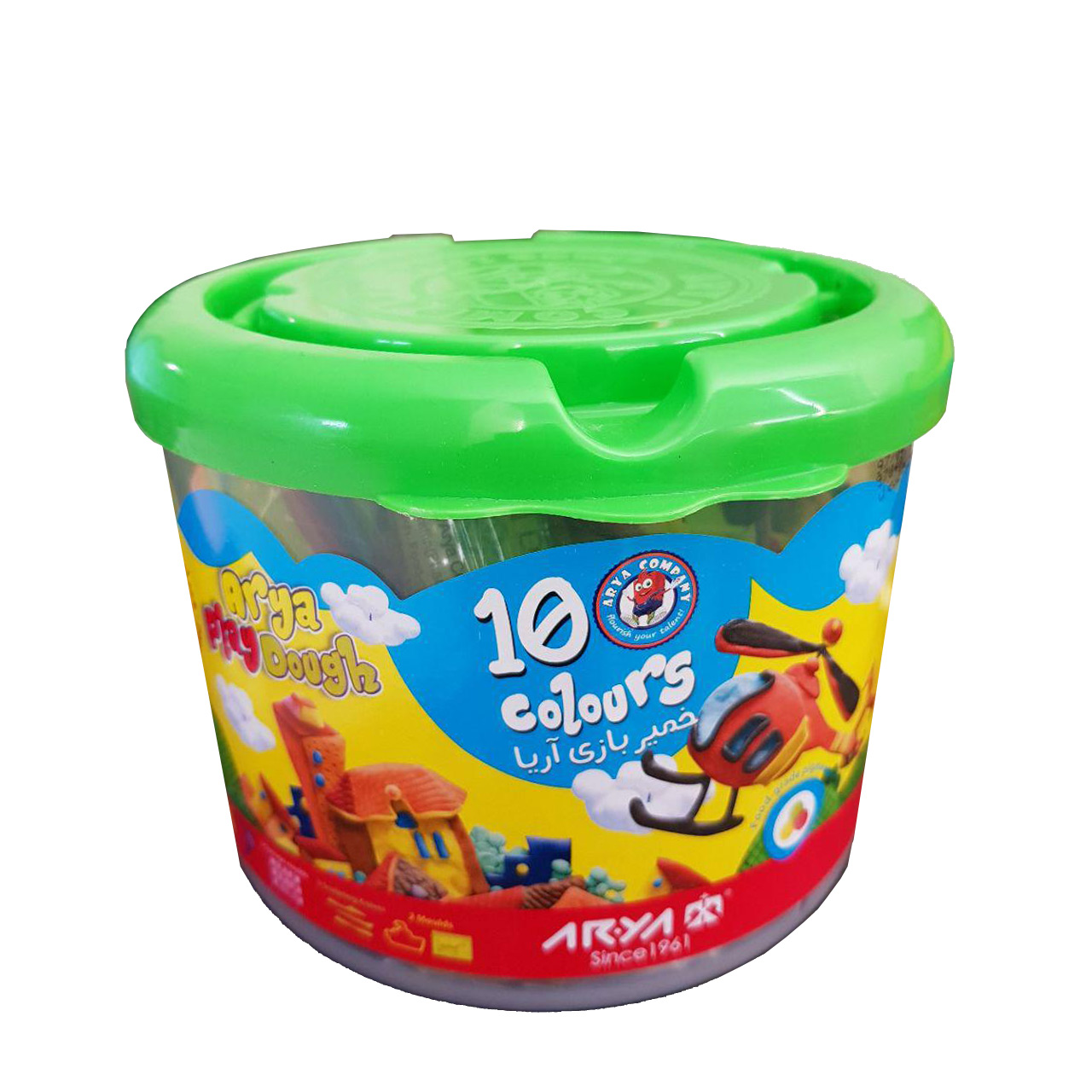 خمیربازی 10 رنگ آریا مدل 1068 s