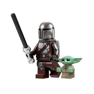 ساختنی  13 تکه مدل mandalorian and child بسته دو عددی