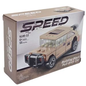 ساختنی  55 تکه ناب سل مدل ماشین رنجروور عقب کش building block pull back car