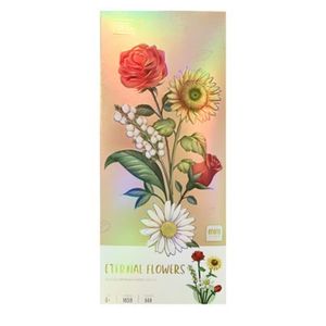 ساختنی 568 تکه لوز مدل دسته گل کد 1659
