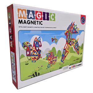 ساختنی 60 تکه مدل مگنتی طرح magic magnetc کد fk683