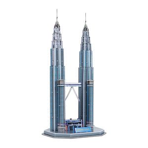 ساختنی سه بعدی مدل petronas towers کد 2803 a