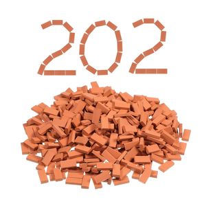 ساختنی مدل آجر مینیاتوری سرامیکی کد ceramic_202 بسته 202 عددی