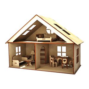 ساختنی مدل ماکت چوبی خانه کد m135
