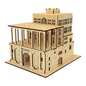 ساختنی مدل ماکت چوبی عمارت عالی قاپو نقش جهان اصفهان کد m100