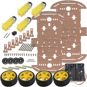 سازه رباتیک مهندسیکا مدل دوطبقه چهارچرخ robot 4w
