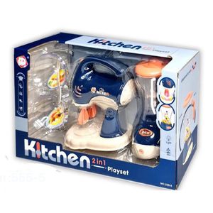 ست اسباب بازی آشپزخانه ناب سل مدل میکسر و مخلوط کن چراغدار باتری خور کد kitchen 2 in 1 playset مجموعه 5 عددی