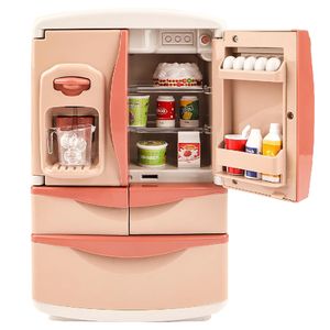 ست اسباب بازی یخچال مدل یخ ریز بخار کن طرح موزیکال و چراغدار کد yh218_1s