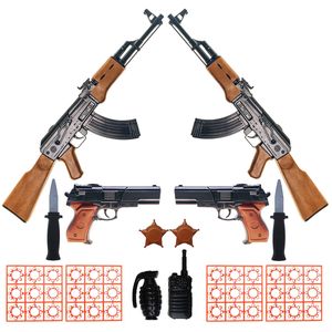 ست تفنگ بازی مدل pubg50 مجموعه 9 عددی