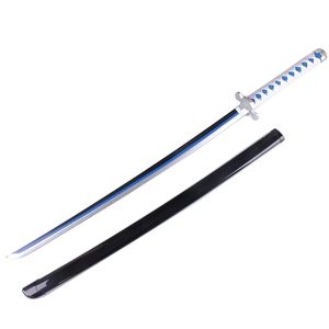ست شمشیر بازی مدل شمشیر چوبی 1 متری مدل گیو تومیوکا giyu tomioka طرح شیطانکش demon slayer کد 02