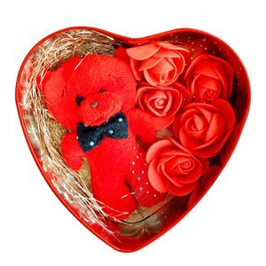 ست هدیه عروسک مدل خرس طرح قلب عشق