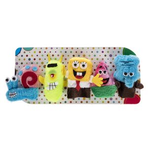 عروسک انگشتی پرشین صبا مدل sponge bob and friends بسته 5 عددی