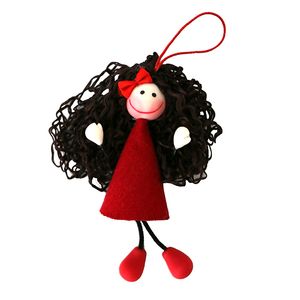 عروسک سوزی مدل آویز دختر نیلا کد 1104 ارتفاع 17 سانتی متر