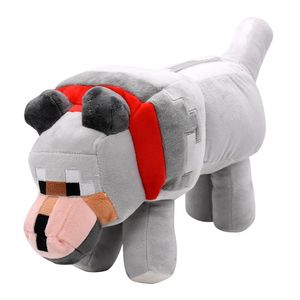 عروسک طرح شخصیت گرگ ماینکرافت مدل minecraft wolf کد myc01 طول 32 سانتی‌متر