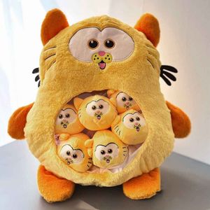 عروسک مدل شخصیت گربه گارفیلد طرح بچه دار کد a01 ارتفاع ۴۰ سانتی متر