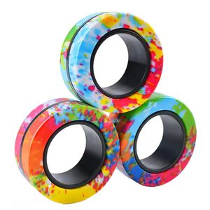 فیجت ضد استرس ریلایف مدل 200 magnetic ring طرح حلقه های مغناطیسی بسته ۳ عددی