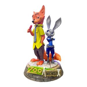 فیگور مدل انیمیشن زوتوپیا nick و judy ارتفاع 22 سانتی متر