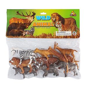 فیگور مدل حیوانات wild animal بسته 9 عددی