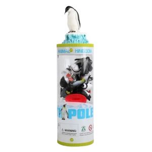 فیگور مدل حیوانات قطبی طرح استوانه ای کد jd2315 مجموعه 15 عددی