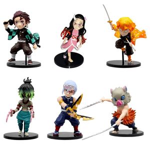 فیگور مدل شیطان کش demon slayer مجموعه 6 عددی