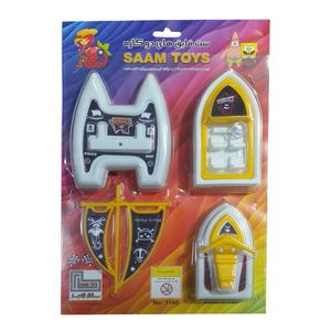 قایق بازی مدل بادبانی مجموعه 3 عددی