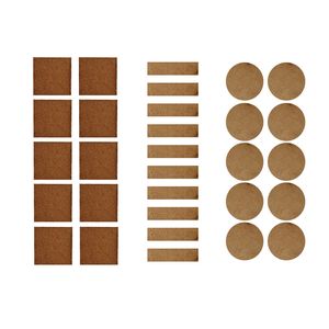 قطعه ساختنی مدل threepattern3 چوب خام مجموعه 30 عددی