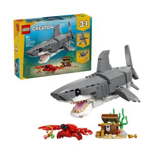 لگو 379 تکه سری creator 3 in 1 مدل fierce shark with a treasure chest کد 31381