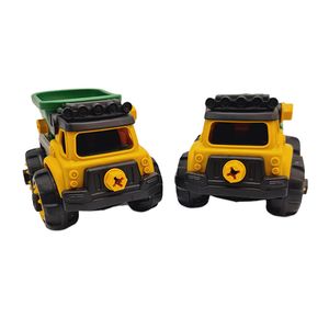 ماشین بازی طرح کامیون راهسازی مدل engineering truck بسته 2 عددی