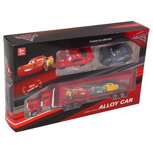 ماشین بازی مدل تریلی مک کویین عقبکش مجموعه 3 عددی کد trb car3