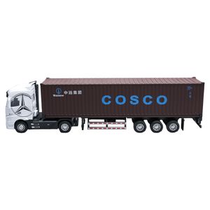 ماشین بازی مدل تریلی کانتینر دار بنز برند alloy model car کد a091